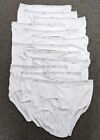 NWT NEW LOT-OF-12 MENS BIG AND TALL WHITE BRIEFS UNDERWEAR BRAND AND SIZE CHOICE