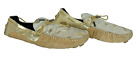 Deisgner Gold Fur Slip on Loafers Driving Shoes Mens Android Homme sz 10