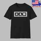 4Ad Record Label Logo Men'S Black T-Shirt S-5Xl