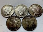 x(5)- %90-1922-Silver Peace Dollar 🌟LIMITED SUPPLY 🌟‼️BID NOW DON’T LOSE OUT‼️