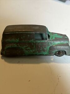 Vintage Tootsie Toy Green Panel Van - 3 1/8