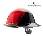 Lift Safety HDF50-20RD Dax 50/50 Fiber Full Brim Hard Hat Red-Black