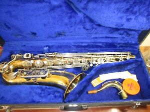 Olds Student Tenor Saxophone with Case and Brilhart 3 Mouthpiece