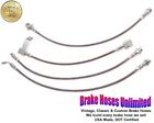 STAINLESS BRAKE HOSE SET Ford Truck F100, 4x4, 1970 1971 with 4