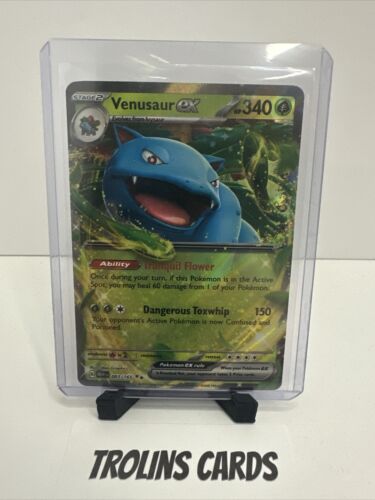 Pokémon TCG Venusaur ex Scarlet & Violet-151 003/165 Holo Double Rare