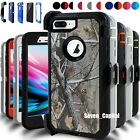 For iPhone 6 7 8 Plus Shockproof Rugged Case With Belt Clip & Screen Protector