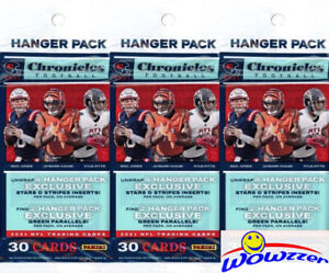 (3) 2021 Panini Chronicles Football HANGER EXCLUSIVE Factory Sealed Pack-90 Card