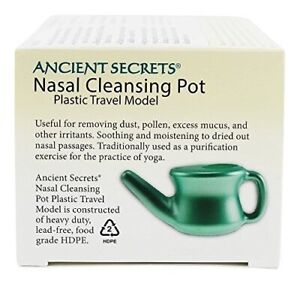 Ancient Secrets Nasal Cleansing Pot Plastic Travel 1 Plastic Pot