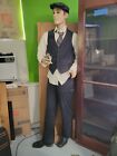 Vtg Full Body Plaster (?) Male Mannequin Menswear Store Display Possibly 1930s