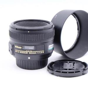 New ListingNikon AF-S NIKKOR 50mm 1.8G Lens + Caps & Hood – MUST SEE! (3772)