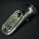 Yamaha YBB-105M BBb Silver Tuba with Case used from japan
