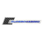 Cobra Shelby GT500 F-150 Lightning Carbon Fiber Blue Chrome Supercharged Emblem