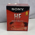 New ListingNEW 8 Pack Sony HF 90 Minute Blank Audio Cassette Tapes High Fidelity C-90HFL