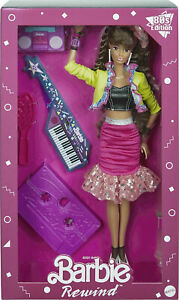 Barbie Rewind 80s Edition Dolls’ Night Out Doll 11.5-in Brunette