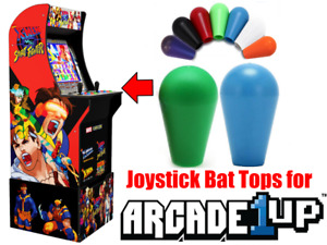 Arcade1up X-Men vs. Street Fighter - Joystick Bat Tops UPGRADE! (Green/Blue)