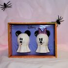 Disney Halloween Mickey Mouse & Minnie Mouse Ghost Salt and Pepper Shakers