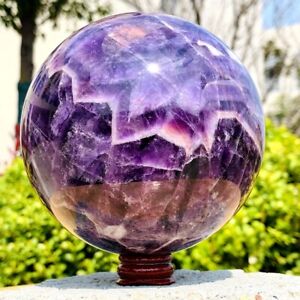 3.69LB Natural Dream Amethyst Quartz Crystal Sphere Ball Healing