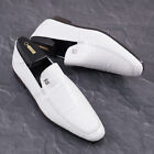 Zilli White Genuine Full Crocodile Leather Loafers US 12 (UK 11) Dress Shoes