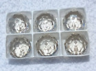 Lot of Six Silver Shade Swarovski Crystal 5040 18mm Biolette Beads