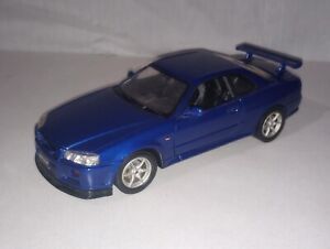 RARE MotorMax 1:18 Scale Blue Nissan Skyline GT-R Loose No Box Good Shape