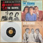 45rpm PICTURE SLEEVE ONLY LOT OF 3 + 1  EP RECORD - THE BROWNS - RCA-VICTOR