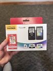 New Genuine Canon 240XL Black & 241XL Color Combo Ink Cartridge with Photo Paper