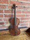 Vintage Antique Violin 19th Century Mother Pearl Marked Germany As Is for repair