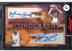 Julius Erving, Kevin Durant 2023 Leaf Art Of Sport Iconography Dual Auto #6/8