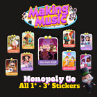 Monopoly Go 1 / 2 / 3 Star Stickers / Cards ~ FAST DELIVERY (Read Description)