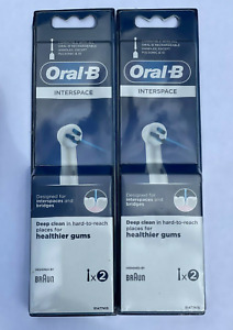 4 ORAL-B POWER TIP Replacement Toothbrush Tooth Brush Heads Interproximal Clean