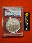 2008 W BURNISHED SILVER EAGLE PCGS MS69 REVERSE OF 2007 FLAG FIRST STRIKE LABEL