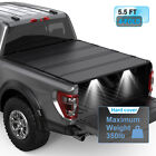 5.5FT Hard Tonneau Cover 4-Fold For 2015-2024 Ford F150 F-150 Truck Bed Cover (For: Ford F-150)