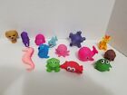 Mixed Lot Of 14 Bath Floatable Animal Toys ~ Land and Sea