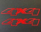 2 NEW RED 4X4 OFF ROAD DECAL STICKER 4WD TRUCK FORD CHEVY DODGE TOYOTA GMC LOGO