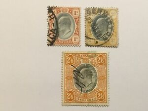old stamps  TRANSVAAL  x  3 KEVII