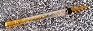 Parker Duofold Godron Sterling Silver Ballpoint Pen GT, 1991 UK Made-Superb 1991