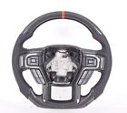 GENUINE FORD SHELBY F150 RAPTOR CARBON FIBER STEERING WHEEL RED STITCHING