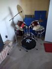 Rogue RGD0520DKR Acoustic Drum Kit - Red; 2 toms, Floor tom, High Hat, Crash