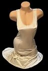 Cabernet Gold Shiny Silky Nylon Full Slip Dress Womens 34”/32” NOS