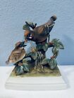 Andrea by Sadek Porcelain Waxwing Figurine with Baby Little Bird Vintage Japan