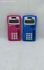 Lot Of 2 Texas Instruments TI-30XIIS Pink Blue Handheld Scientific Calculator