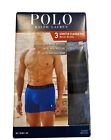 Polo Ralph Lauren Boxer Briefs 3 Pack Stretch Classic Fit Men's Size LARGE NEW
