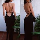 Sexy Womens Backless Party Bodycon Maxi Dress Evening Cocktail Elegant Ball Gown