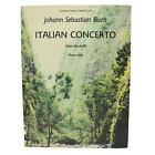JS Bach Italian Concerto Piano Solo Hans Bischoff Sheet Music Book Kalmus 3100