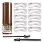 Eyebrow Stamp Stencil Kit Perfect Brow Shaping Beginners Black