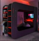 Hot Gaming Loft Bed ~ Capsule Bunk Bed with Gaming Table Design Bunkbed