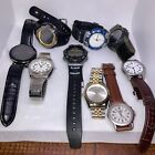 Lot Of 9 UNTESTED Mens Digital Analog Mixed Watches