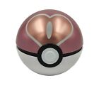 Pokemon Pokeball Love Ball Tin EMPTY Prop Cosplay, Pink, Valentines, Girls Toys