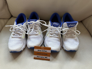 Asics Gel Kayano 24 Women’s Athletic Running Shoes White Blue T799N Size 6.5