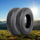 Set Of 2 4.80-8 Trailer Tires 6Ply Heavy Duty 4.80x8 Tubeless Replacement Tyres